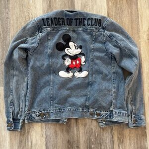 Disney Blue Denim Jacket with Mickey Mouse Patch